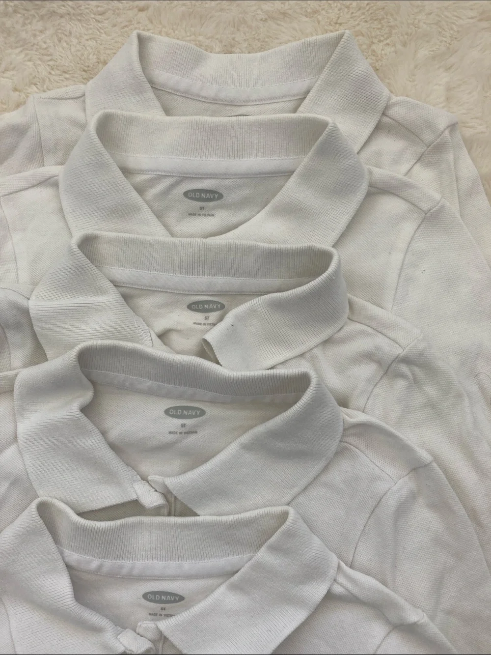 SALE! 50% Off Old Navy Kids Long-Sleeve White Polo Shirt - Classic School Top 5T